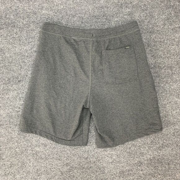 Eddie Bauer Sweatshorts Mens M Medium Gray Cotton Blend Drawstring Tie Pockets - Picture 3 of 12